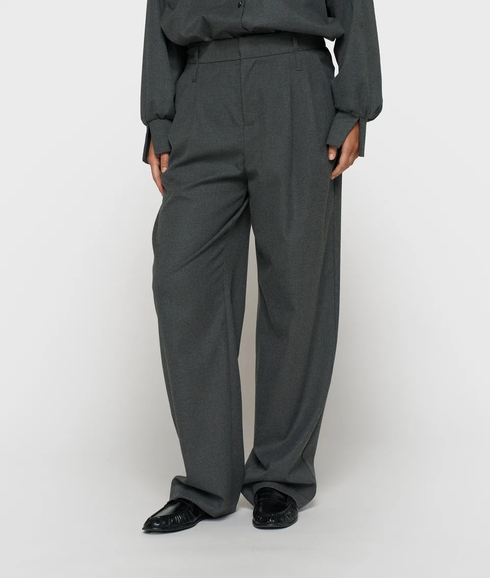 10DAYS Pantalon Tapered in Antra Melee met regular fit