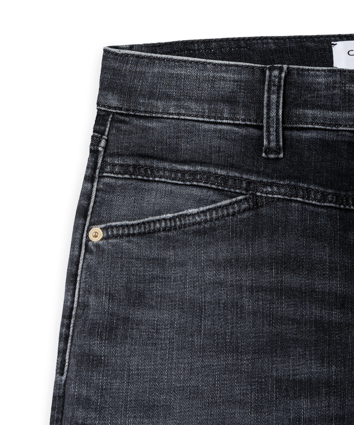 Cambio Jeans Elin in Black Used met rechte pijpen detail