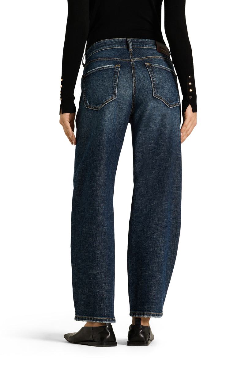 Cambio Jeans Elli Long in Rustic Dark Cross achterkant