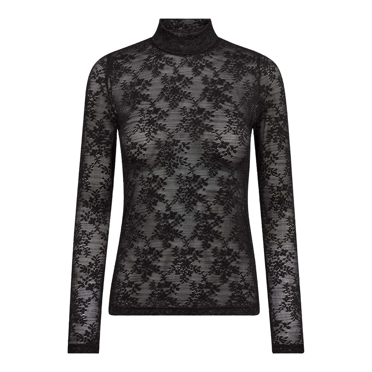 Detail van het bloemenkant van de Co'Couture BirtaCC blouse