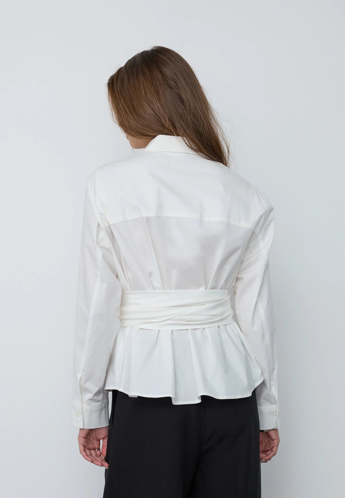 Co'Couture HalenCC Tie blouse in White