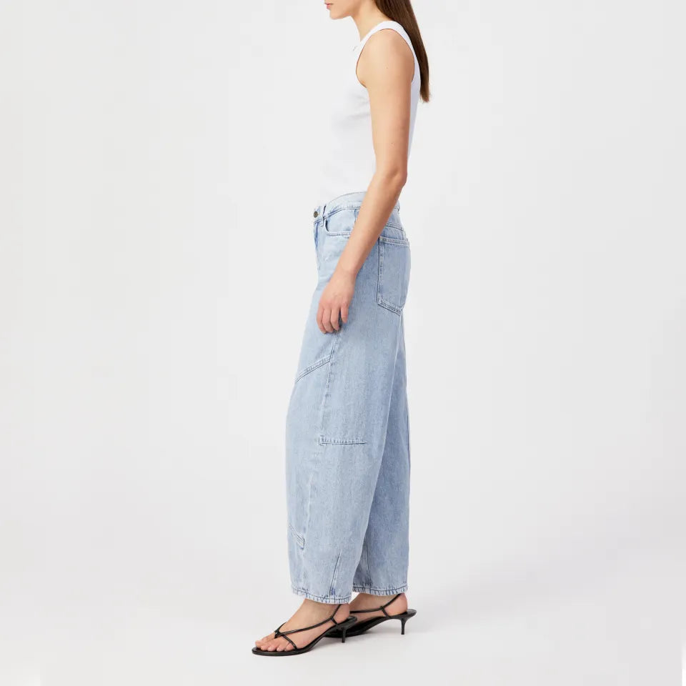 Drykorn Jeans Swore in Light Blue met O-shape pijpen
