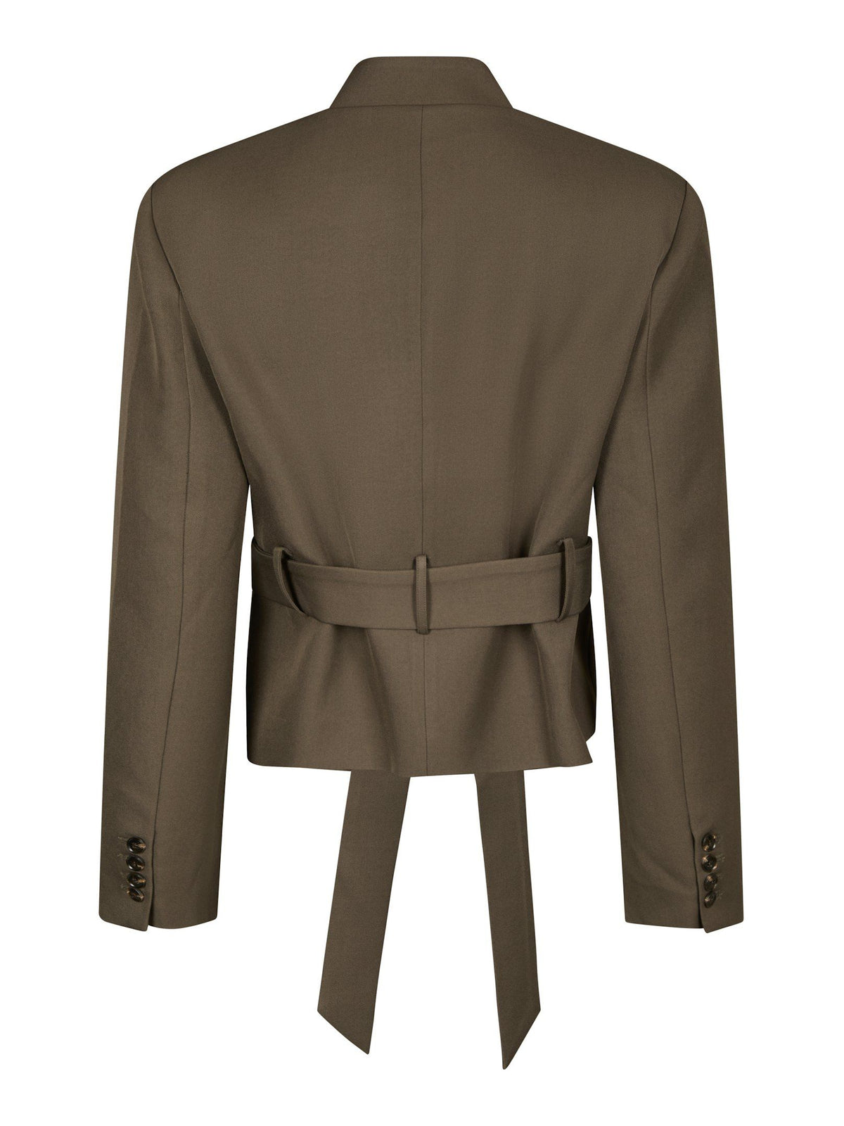 Neo Noir Kailyn cropped blazer in Dusty Brown achterkant