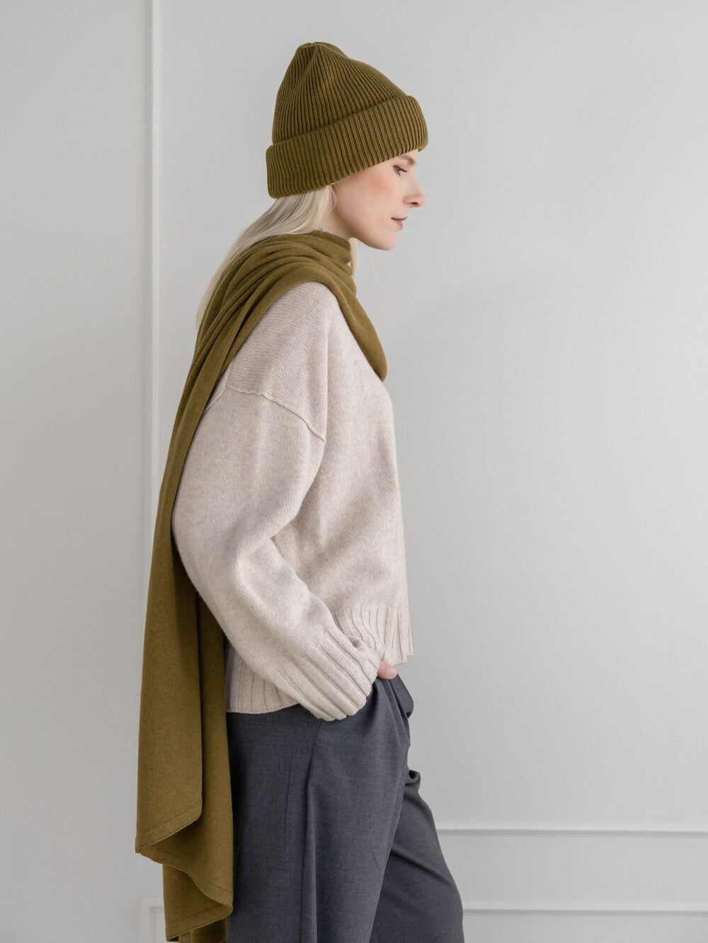 SjaalMania Cosy Chic travelwrap in Bronze Mist