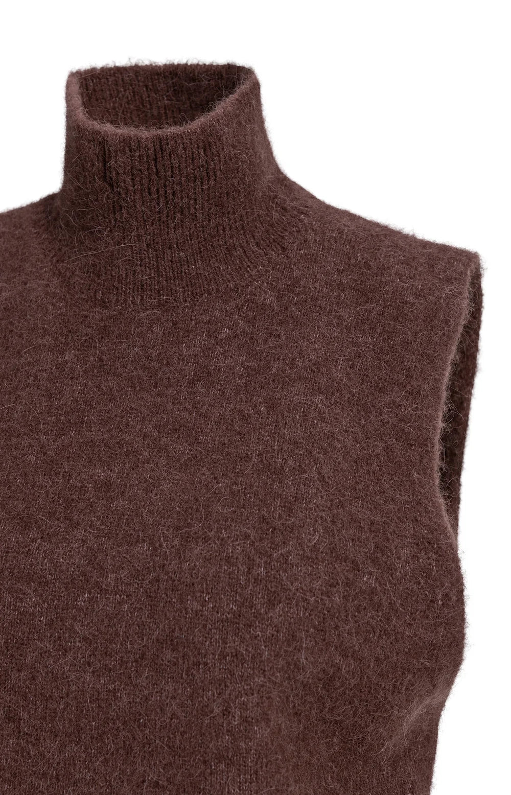 YAYA Spencer High Neck in Bitter Chocolate Red