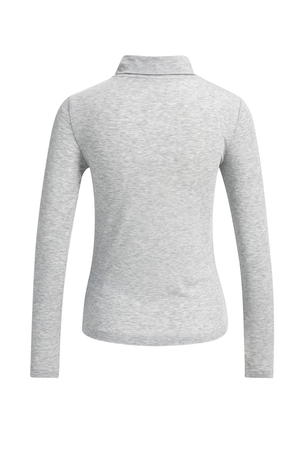 YAYA Top Strikkraag in Illusions Gray Melange achterkant
