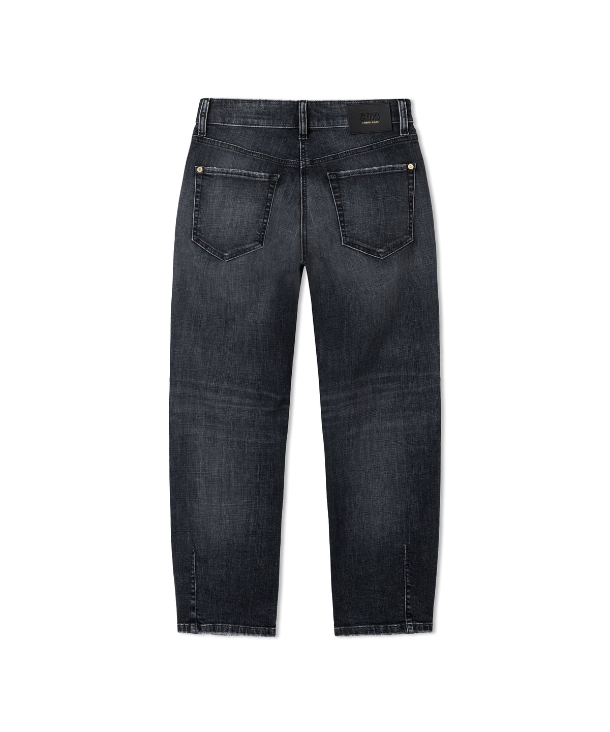 Cambio Jeans Elin in Black Used met rechte pijpen achterkant