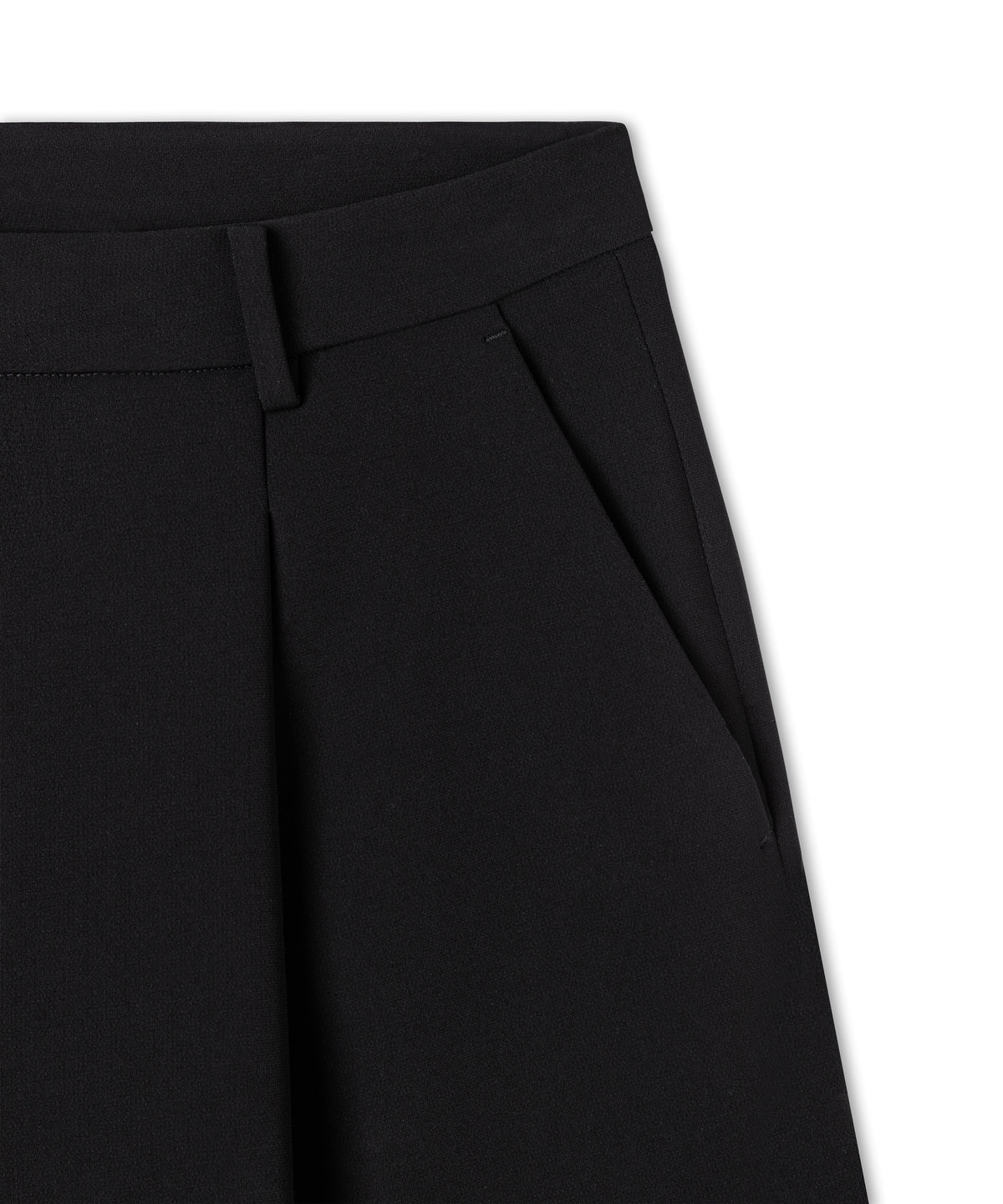 Detail van de plooien en tailleband van de Cambio Elise pantalon