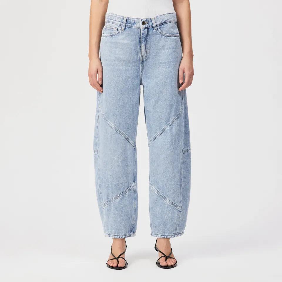 Drykorn Jeans Swore in Light Blue met O-shape pijpen