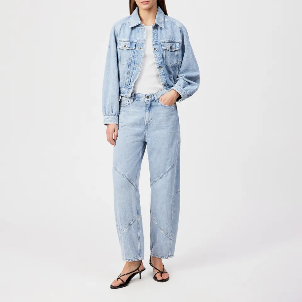 Drykorn Jeans Swore in Light Blue met O-shape pijpen