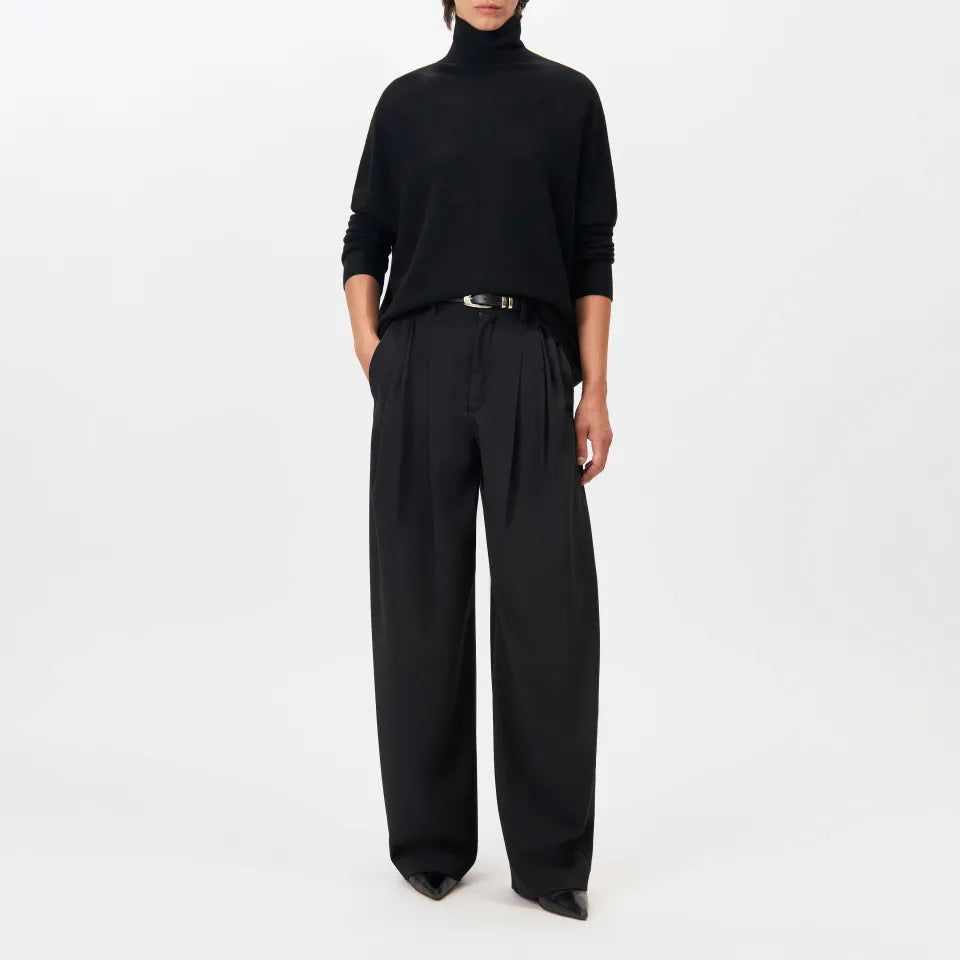 Drykorn Trui Liora in Black met oversized pasvorm