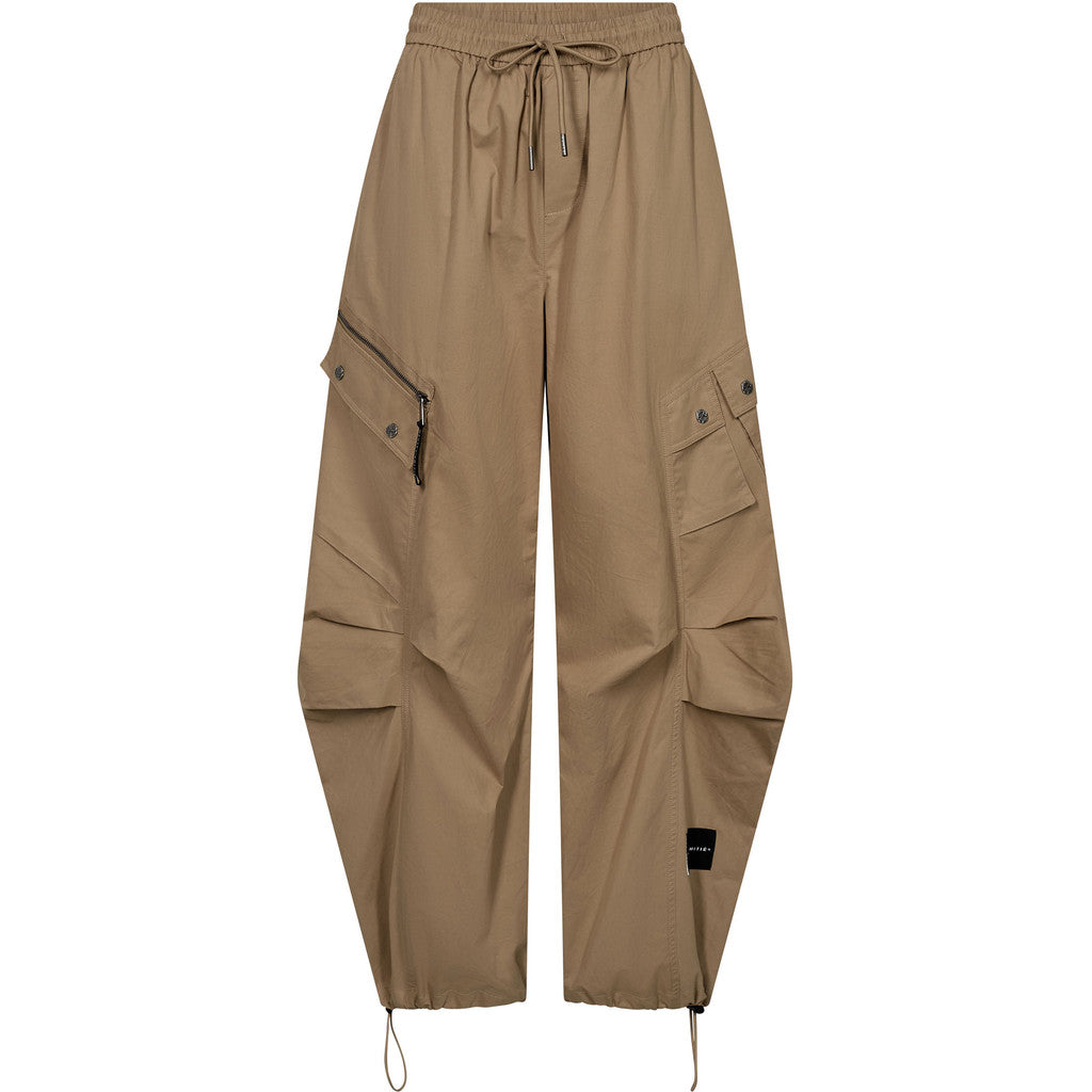 Haute L'Amitié Cargo Broek Air Zip Tall in Walnut
