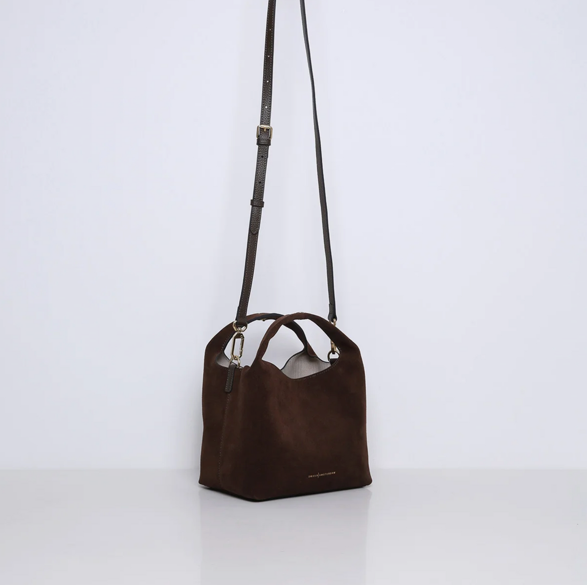 SMAAK Amsterdam Daisy Suede Tas in Moss