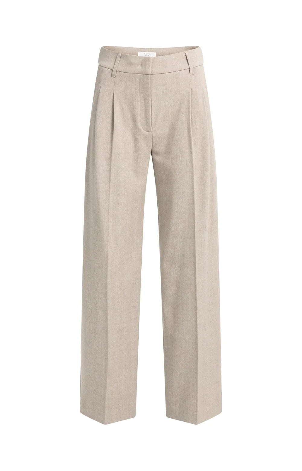 YAYA Pantalon Wide Leg in Beige Melange