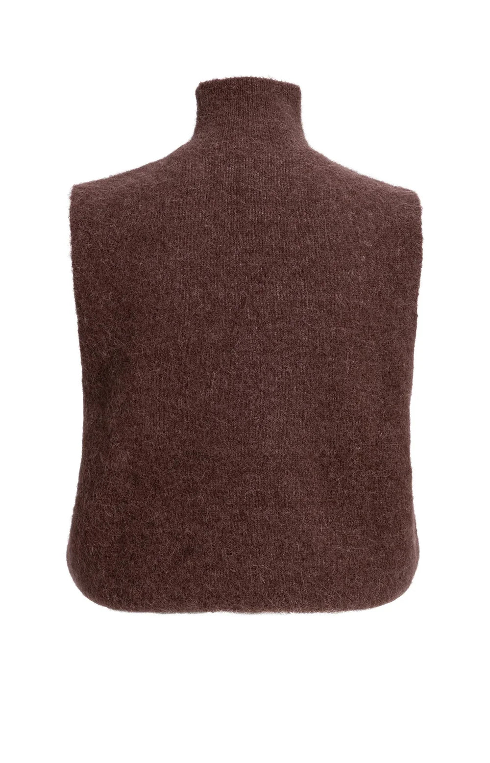 YAYA Spencer High Neck in Bitter Chocolate Red