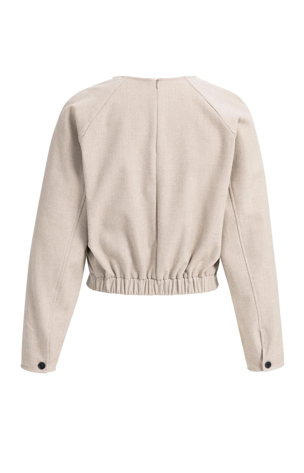 YAYA Top Blouson in Beige Melange
